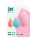 ilū Makeup Sponges Mini Medium Large 3 stk