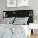 vidaXL Sengegavlskap svart 160x19x103,5 cm