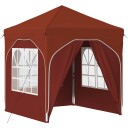  Pop up Festtelt 192 x 192 x 245 cm Terrakotta