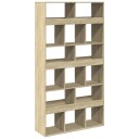  Bokhylle sonoma eik 100x33x187,5 cm konstruert tre
