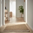 Nordstrand Home Jute teppe - Naturfarge - Stort gulvteppe - 140x200 cm -