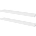 Vegghyller 4 stk hvit 100 cm