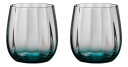 Aida  Søholm Sonja vannglass 30 cl 2 stk petrol blue