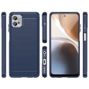 Hurtel Karbonveske for Xiaomi Poco F4 5G fleksibelt silikon karbon deksel Svart