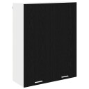  Hengende skap Riga Svart Eik 80 x 31 x 100 cm Konstruert tre