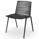 Fast Zebra spisestol Black