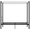 vidaXL Himmelsengeramme svart metall 100x200 cm