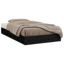 vidaXL Sengeramme svart 75x190 cm 2FT6 Small Single heltre