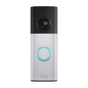 Ring Battery Video Doorbell Plus & Chime Ringeklokkesett Nikkelsølv