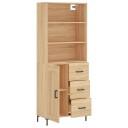 vidaXL Highboard sonoma eik 69,5x34x180 cm konstruert tre 8720845933913