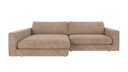 Rowico Home Duncan 3 seters sofa med sjeselong V Greige Robin 109 258 x 150 x 78 cm Beige