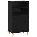 vidaXL Høyskap Svart eik 60 x 36 x 110 cm Konstruert tre