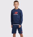 New Balance Collegegenser   Stablet Logo   Navy   New Balance   12 13 år 152 158   Collegegenser   Blå
