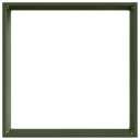 vidaXL Gjerdekant Olivengrønn 40 x 40 x 13 cm Stål