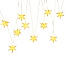 vidaXL Herrnhuter stjernelys med 10 LED gul 10 cm