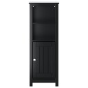  Baderomsskap BERG svart 40x34x110 cm heltre furu