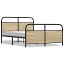  Sengeramme uten madrass sonoma eik 120x190 cm konstruert tre 8721158563675