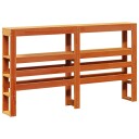  Hodegavl med hyller voksbrun 140 cm heltre furu 8721102853616