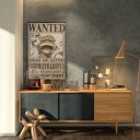 One Piece Plakat Wanted Luffy Wano - 91,5 x 61 cm