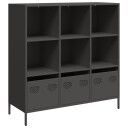  Highboard svart 101,5x39x103,5 cm stål 8721102931451