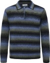 Annarr Anrlarry Ls Knit Ombre Polo   SKY CAPTAIN   XL