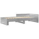  Sengeramme grå sonoma 75x190 cm konstruert tre 8721102822131