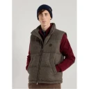 GANT Wool Padded Vest - Brown - L