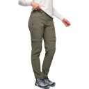 Bergans Women"s Convertible Zip-Off Softshell Pants Green Mud 38