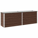 vidaXL Hevet Hagebed Svart 160 x 40 x 55 cm kaldvalset stål