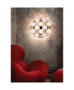 Slamp Mida Taklampe/Vegglampe Medium White/Gold
