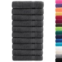  Premium håndklær SOLUND 10 stk antrasitt 100x200 cm 600gsm