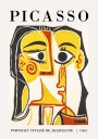 Stylized Portrait of Jacqueline Pablo Picasso Plakat Plakat / 50x70cm