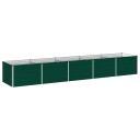 vidaXL Hevet Hagebed Grønn 400 x 80 x 55 cm kaldvalset stål