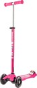 Micro Maxi Deluxe sparkesykkel for barn 5-12 år tre hjul rosa