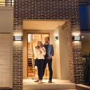 Ledvance Smart+ Wifi Brick utelys vegg fargeendring + hvitt rustfritt stål bredt