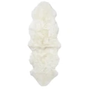 Skinnwille Gently Saueskinn 60x180 cm White