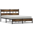  Sengeramme i metall uten madrass røkt eik 140x190 cm 8721158378071