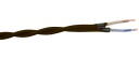 Gelia 4070910171 Tekstilkabel SKK, 2X0,75 tvunnet, 25 m Hvit