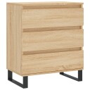 vidaXL Skjenk sonoma eik 60x35x70 cm konstruert tre