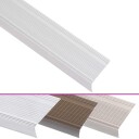  Trappeneser L form 15 stk aluminium 100 cm sølv