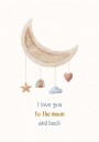Dreamy Moon Love Quote Plakat / 40x50