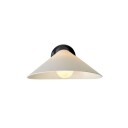 DCWéditions Plume SW Vegglampe Sort/ Porselen