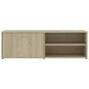 vidaXL TV-benk sonoma eik 120x34x37 cm sponplate