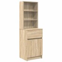  Nattbord sonoma eik 39x35x125 cm konstruert tre