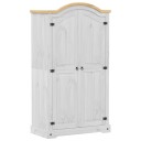  Garderobe Corona hvit 102x52x186 cm heltre furu