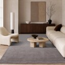 Ullteppe   Rozel Handloom Wool Premium lys taupe Størrelse: 160 x 230 cm