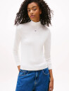 Tommy Jeans Tjw Essential Mock Neck - White - M