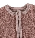 Smallstuff Rose Cardigan Med Glidelås Bouclé Merino Ull 56 62