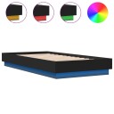  Sengeramme med LED-lys svart 75x190 cm 8721012286009