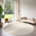 Rundt teppe   Jodhpur Special Luxury Edition Viskose lysbeige Størrelse: Ø 240 cm